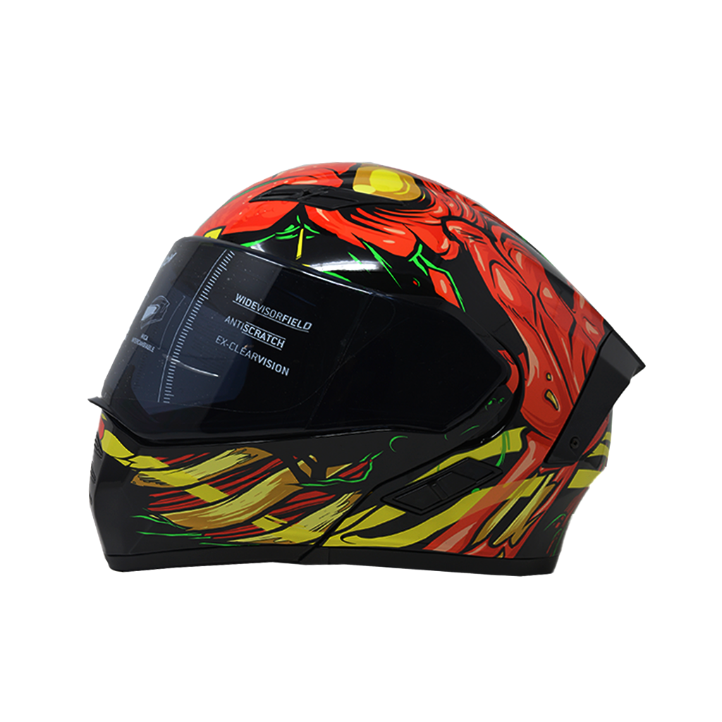 Casco Kov Estelar Zombie Rojo