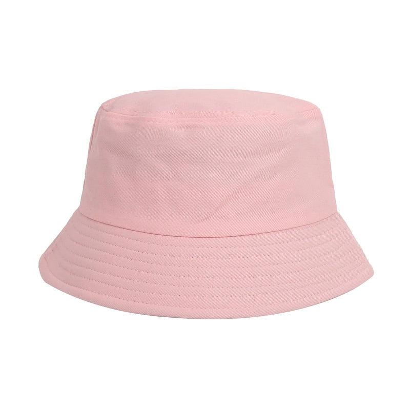 Unisex Minimalist Classic Style Solid Color Curved Eaves Bucket Hat