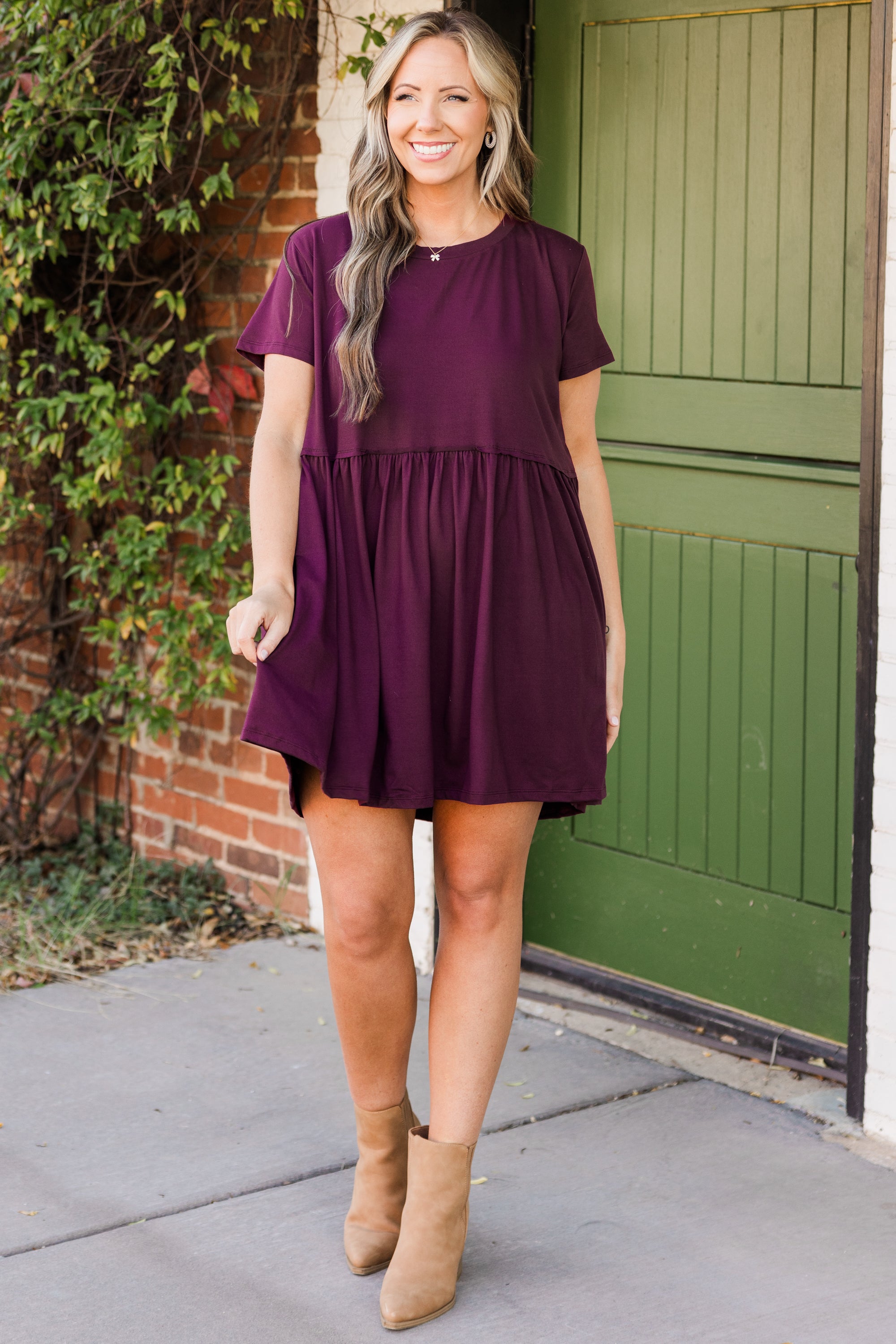 Bold Spirit Dress. Plum