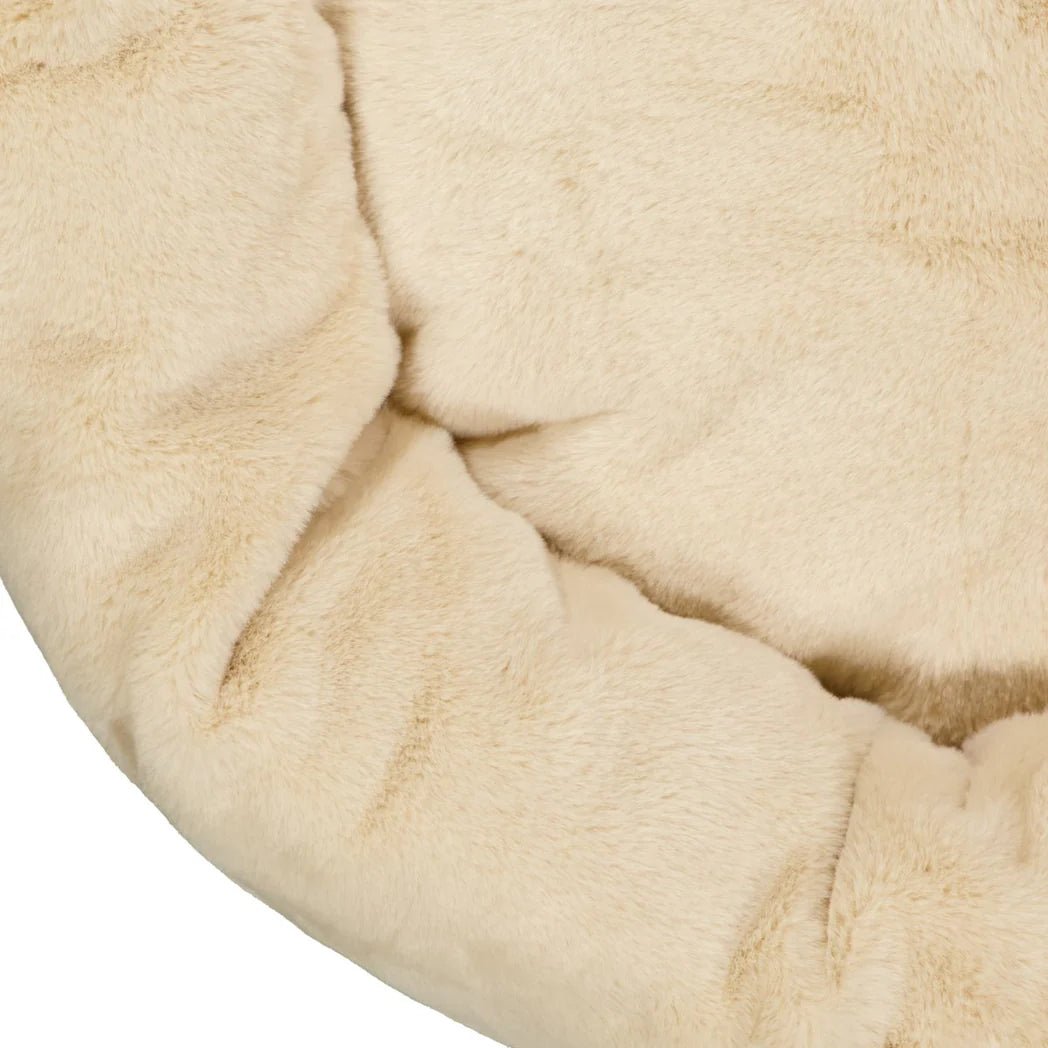 Luxe Fur Cuddler Dog Bed - Oat