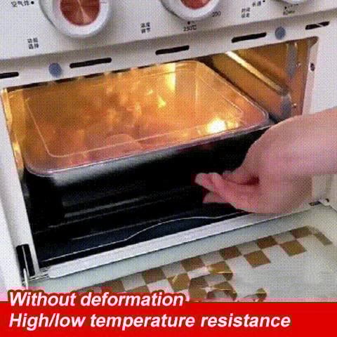 🔥 Stainless Steel Square PlateWith Lid