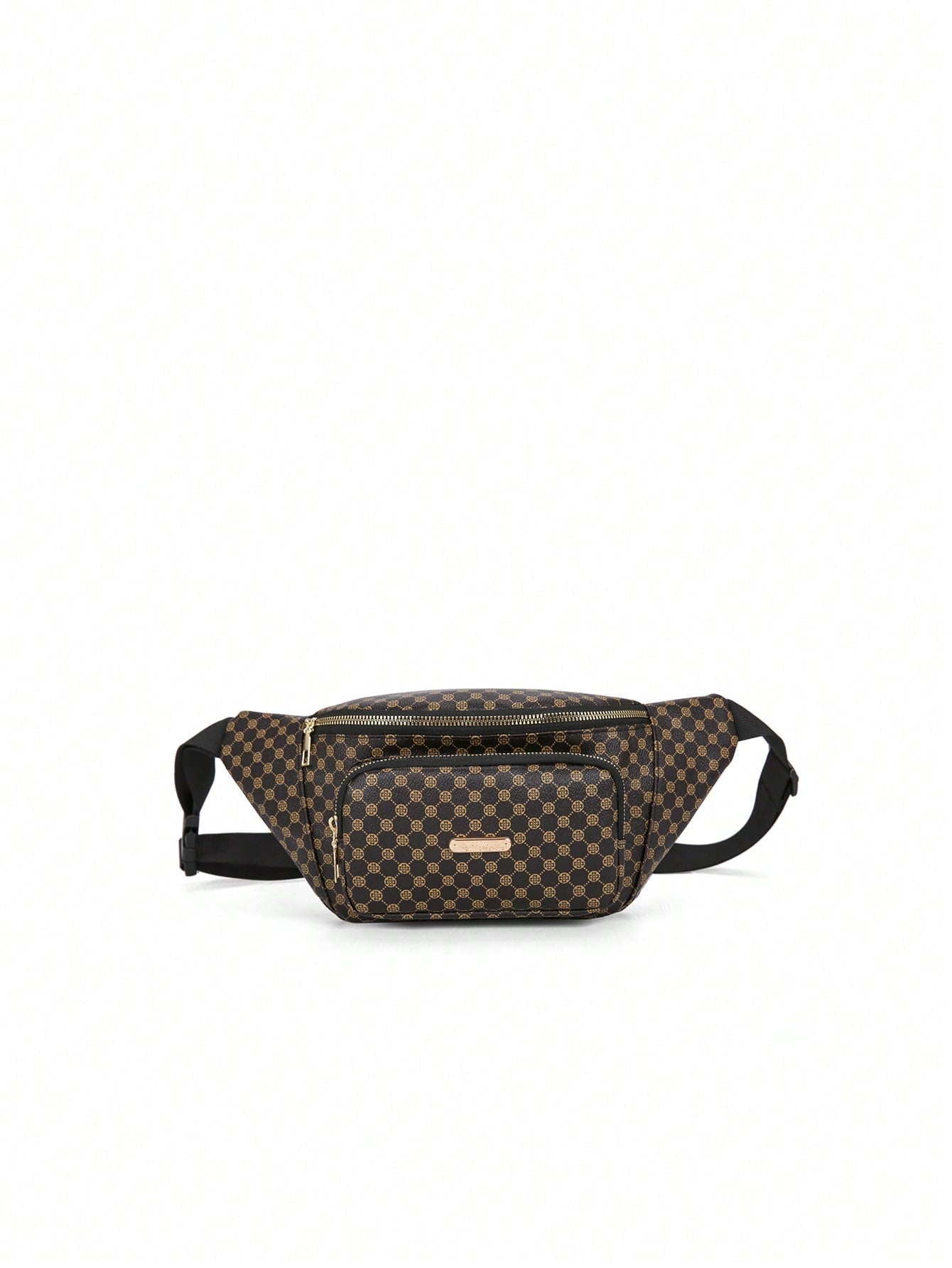 Parien Double Zipper Crossbody Waist Bag