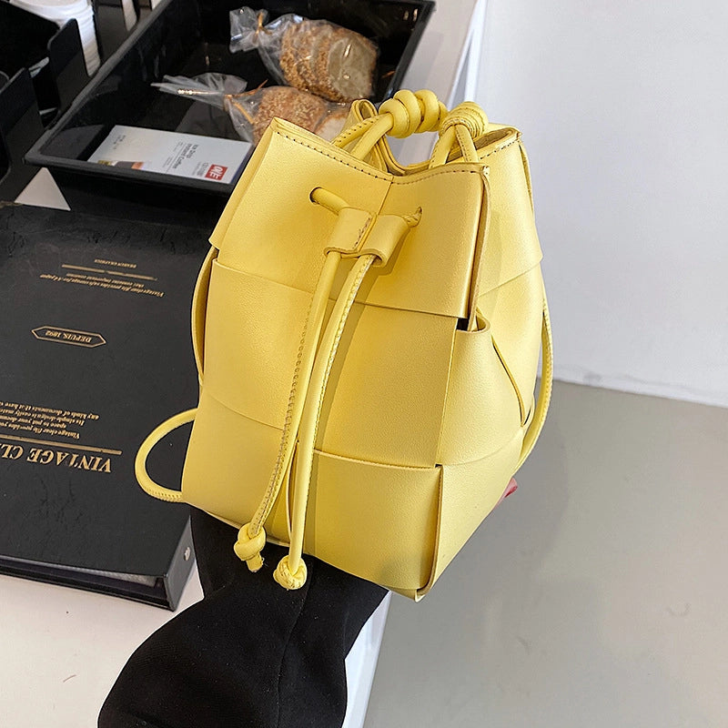 Women's Small All Seasons Pu Leather Streetwear Bucket Bag