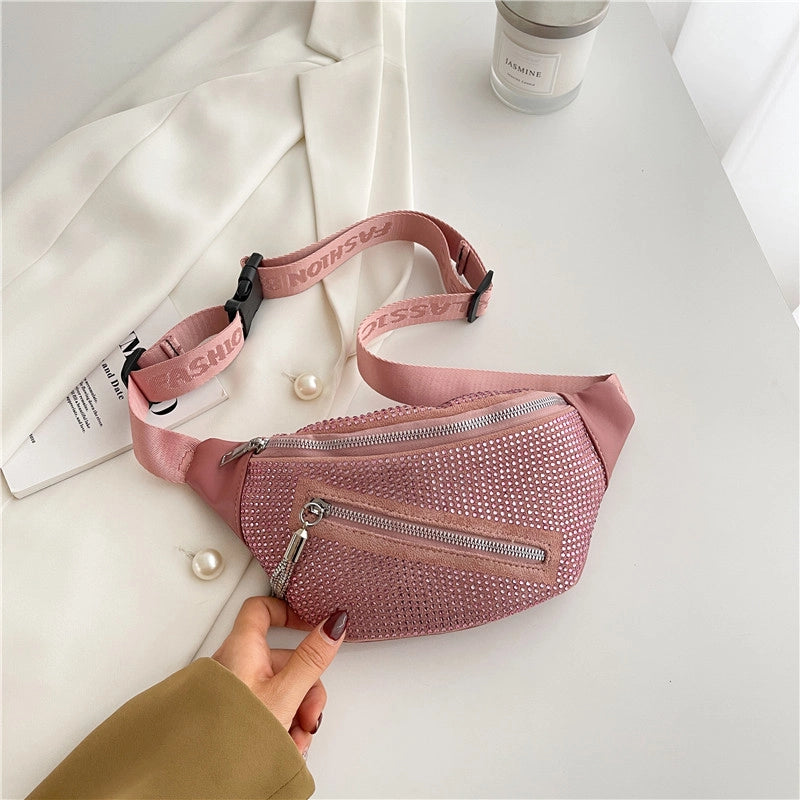 Women's Classic Style Solid Color Pu Leather Waist Bags