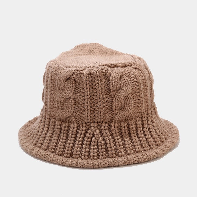 Women's Minimalist Solid Color Wide Eaves Bucket Hat