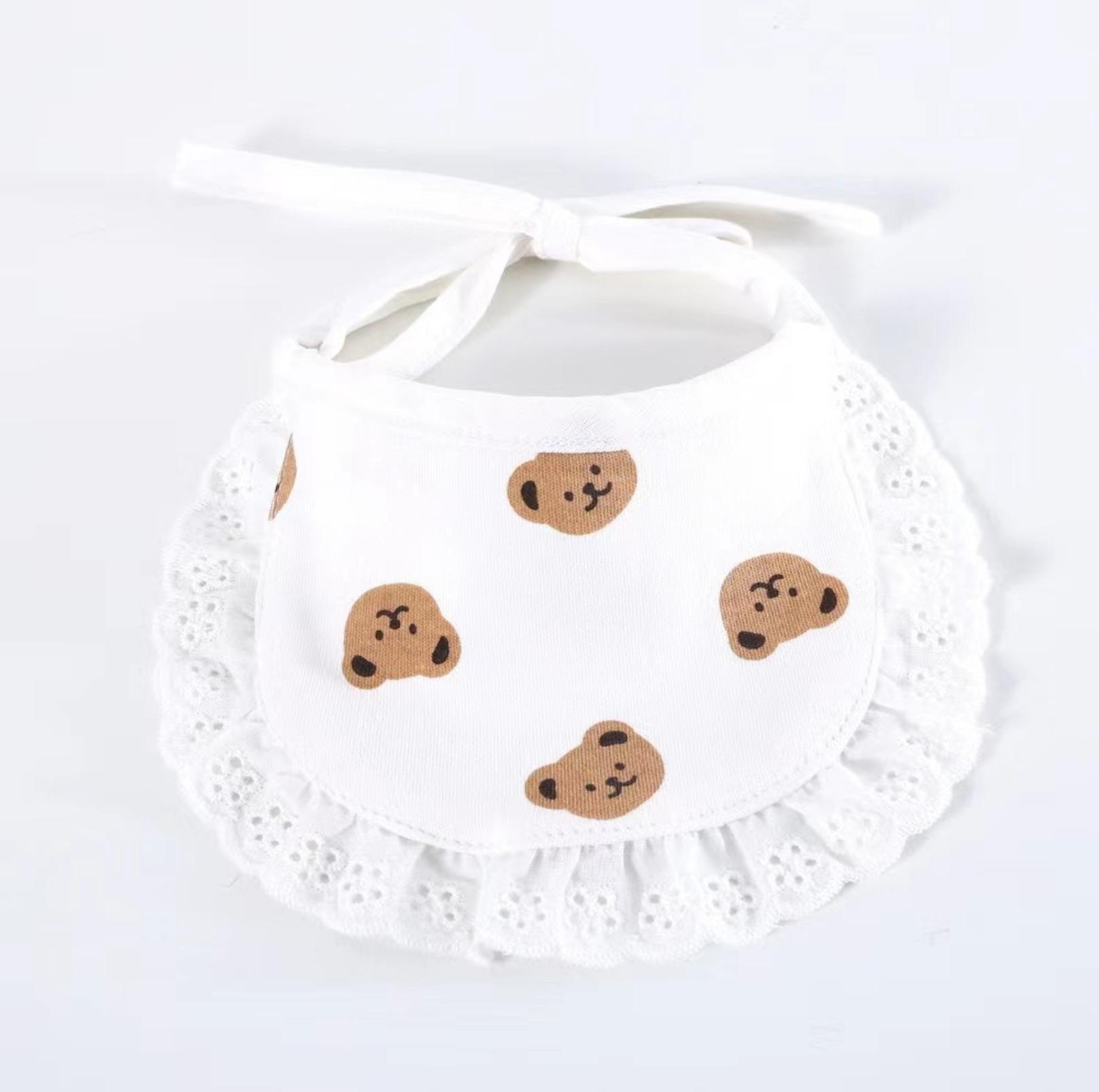 Cute Adjustable Cotton Pet Bibs In Multiple Designs