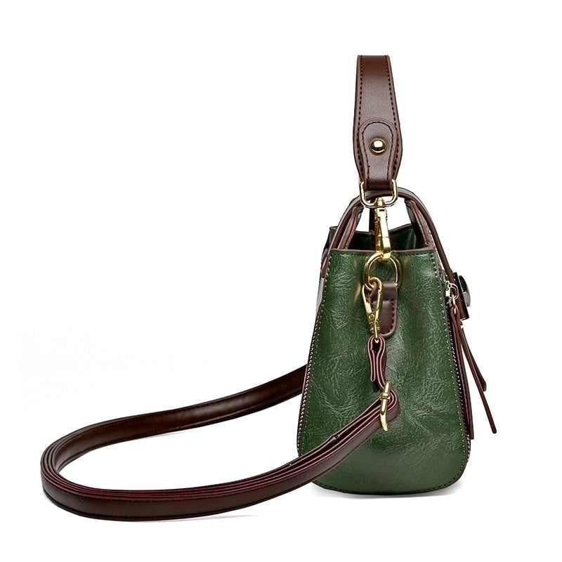 Women's Medium All Seasons Pu Leather Vintage Style Handbag