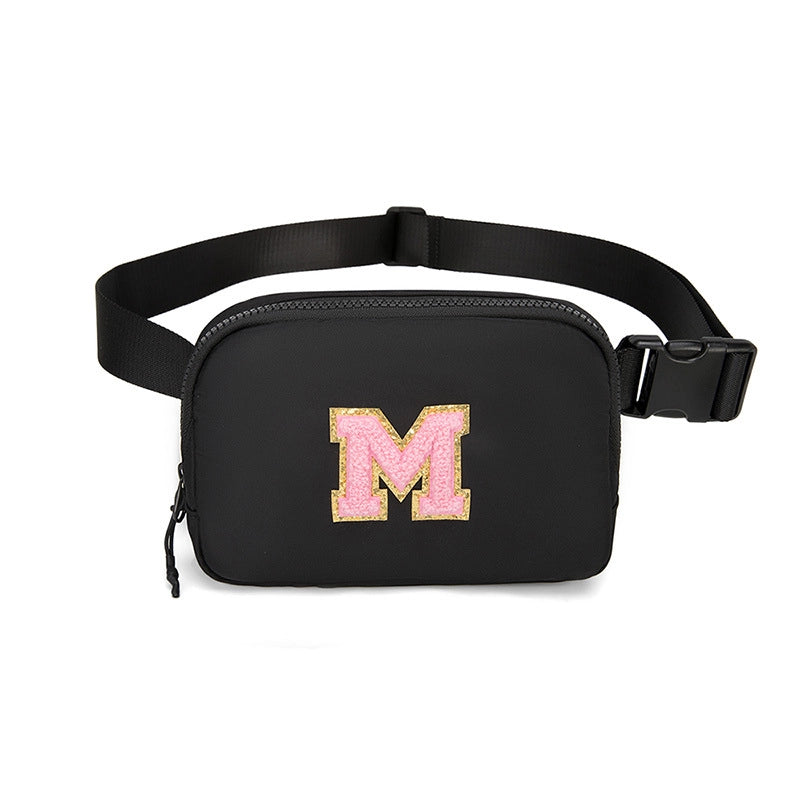Women's Streetwear Letter Nylon Waist Bags