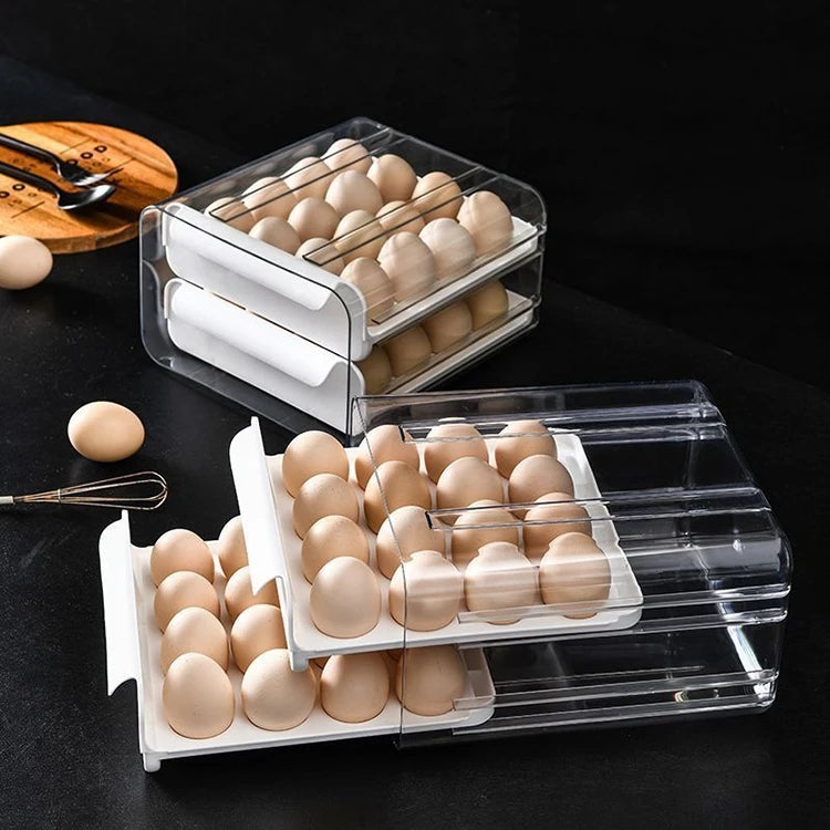 2X LAYERS DRAWER EGG STORAGE BOX