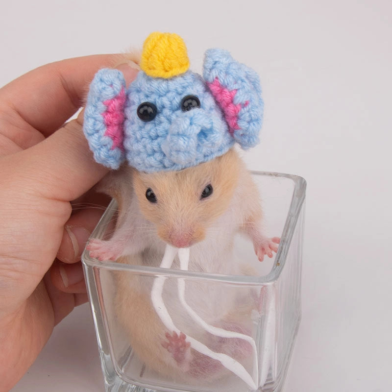 Hamster Hat Parrot Hair Band Photo Small Animal Headdress Handmade Frog Hat Ornaments Hedgehog Headgear Explosions