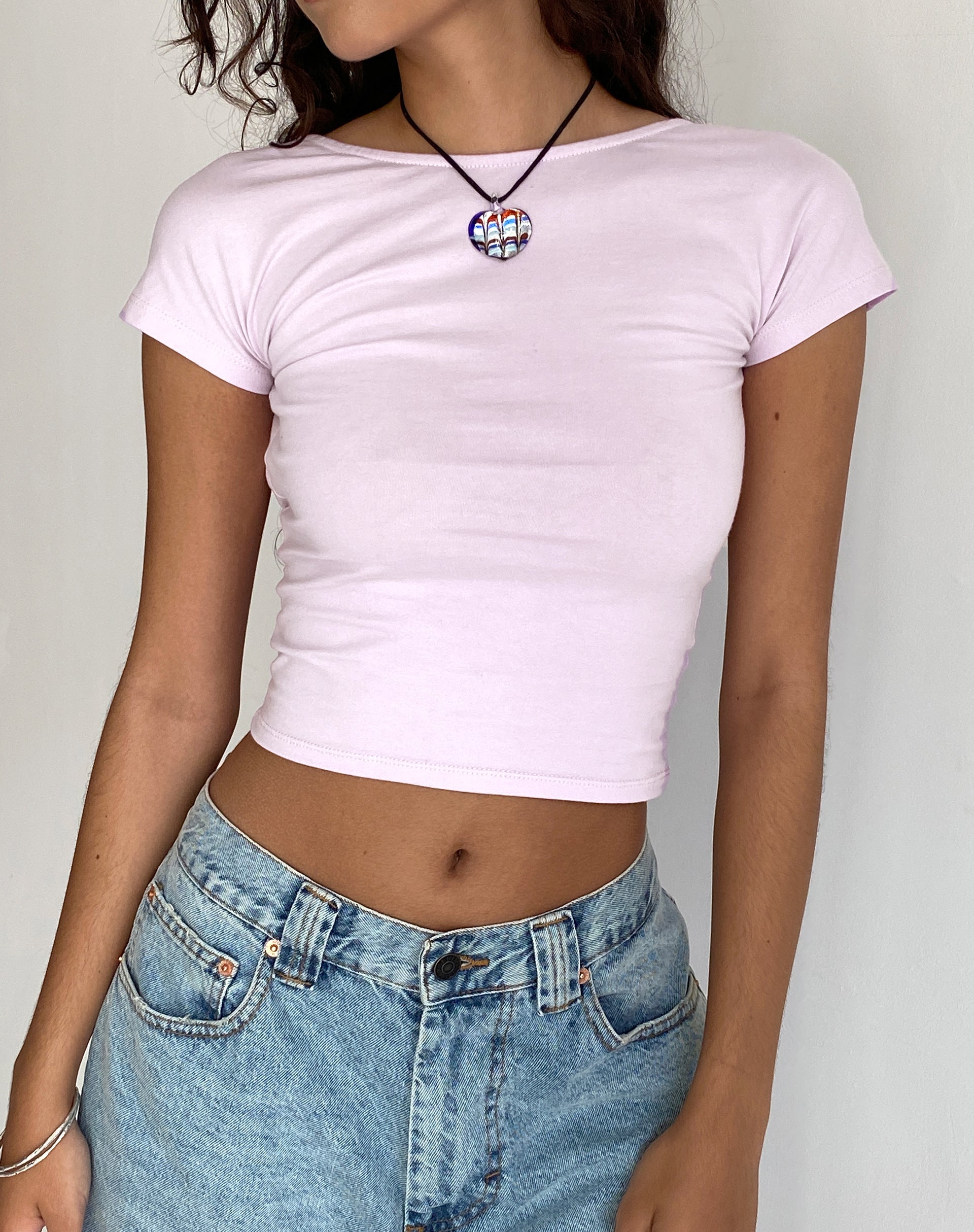 Xiwang Crop Top in Soft Lilac