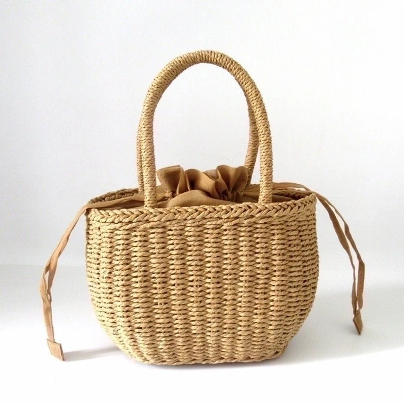 Women's Medium Summer Straw Vacation Straw Bag