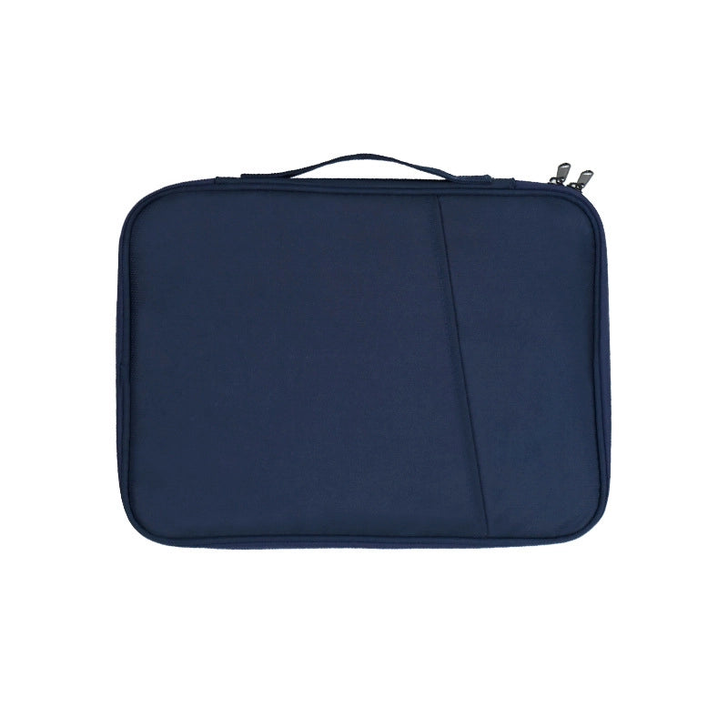 Unisex Nylon Solid Color Basic Classic Style Square Zipper Laptop Bag