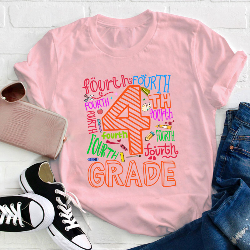 Personalized Grade First Day Of School Teacher T-Shirt