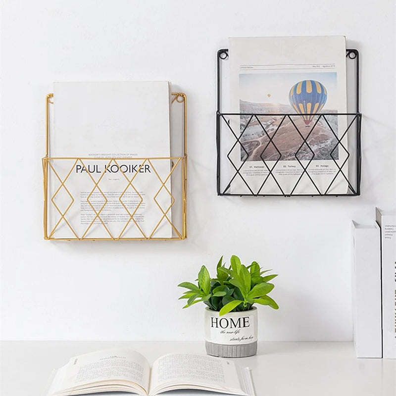 Wall Mounted Books Organizer Shelf