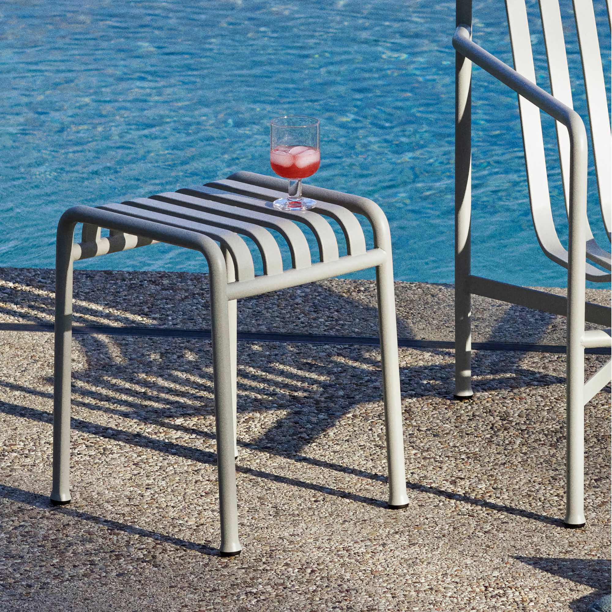 Hay Palissade Stool. anthracite