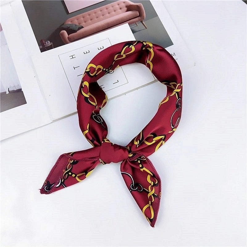 New Spring And Autumn Summer Small Silk Scarf Small Square Towel Women's Professional Variety Decorative Printed Scarf Scarf