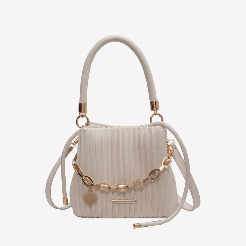 Net Style  Chain Shoulder Bucket Messenger Bag
