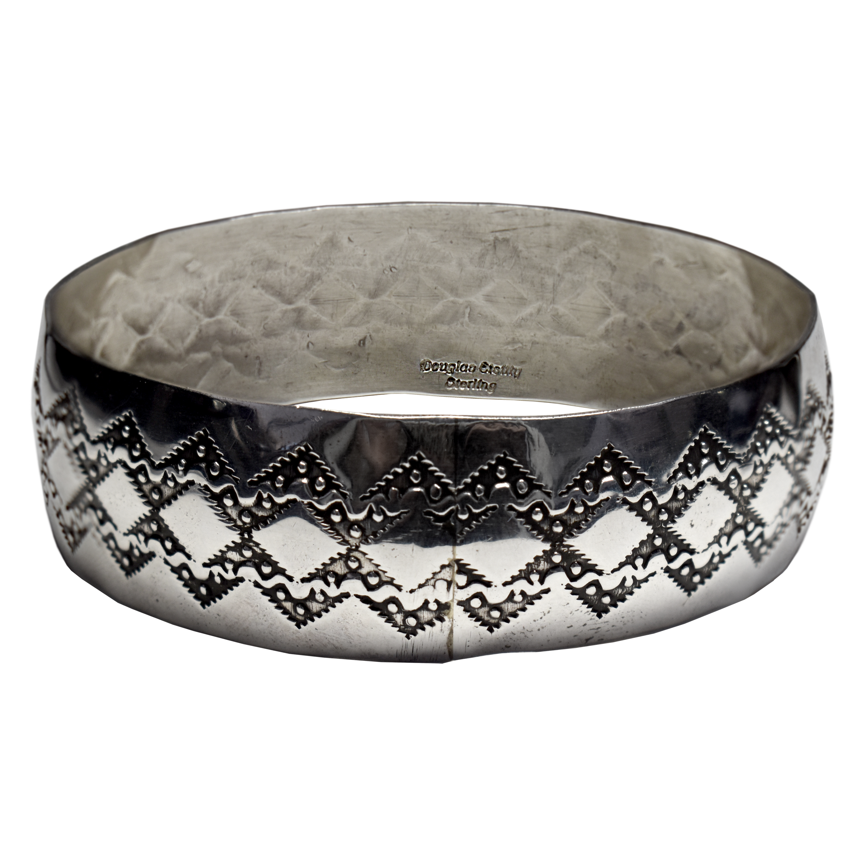 Sterling Silver Stairstep Bangle by Douglas Etsitty