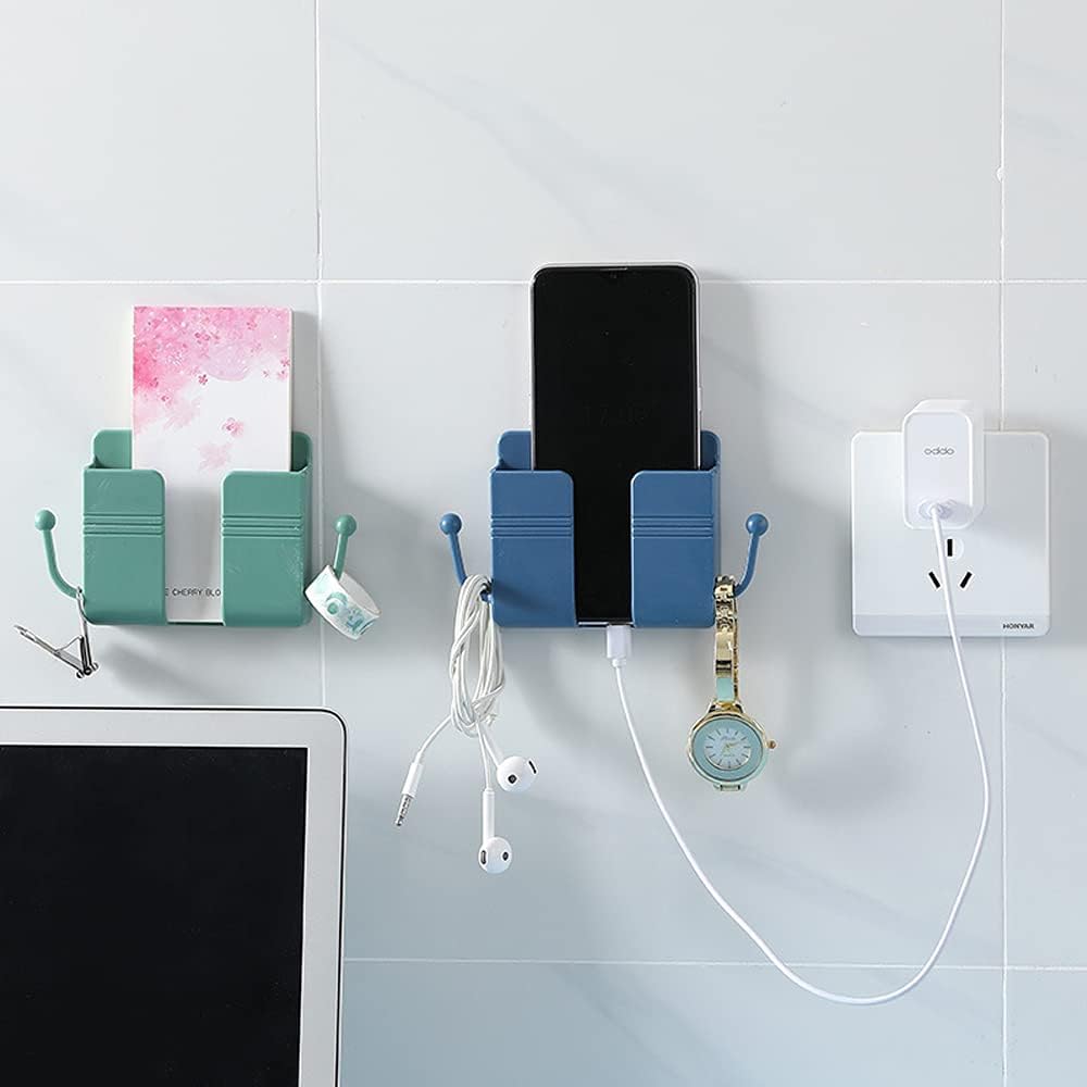 Wall-Mounted Mobile Phone Holder With Hook For Mobile Phone Charging Stand