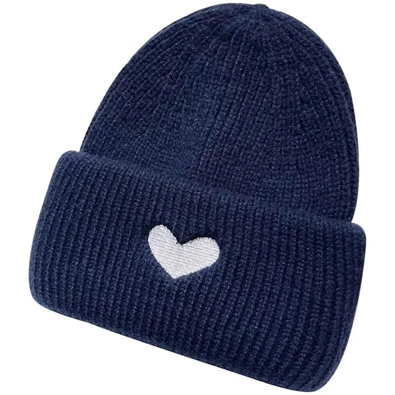 Japanese Sweet Embroidered Lovely Woolen Hat For Women Autumn And Winter Warm Ear Protection Student Online Red Fashion Knitted Hat Fashion