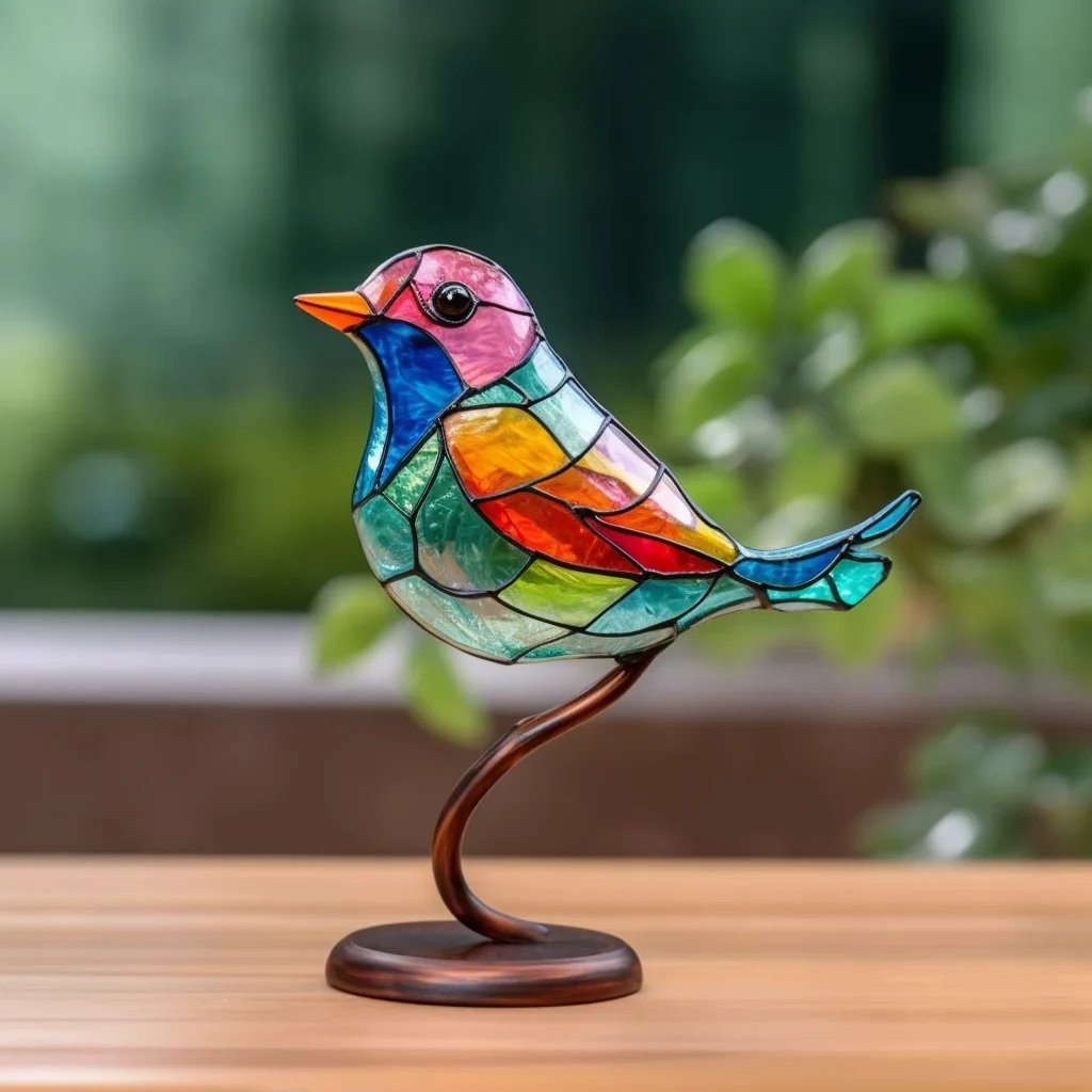 🔥BIGGEST SALE - 49% OFF🔥🔥Acrylic Birds on Branch Desktop Ornaments 🕊️✨