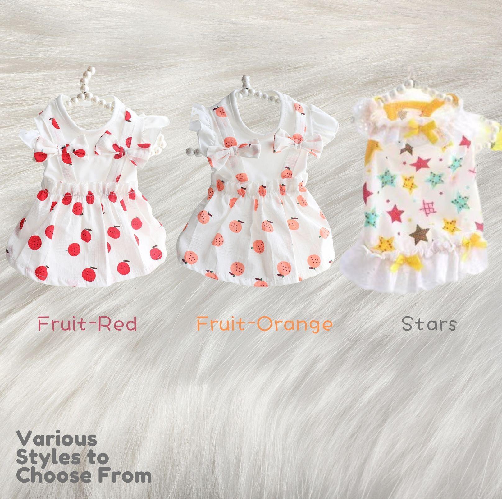 Pet Summer Colourful Skirt Dress