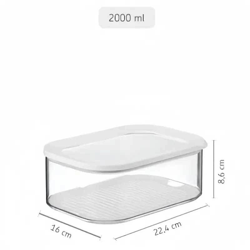 Minimalist Solid Color Plastic Storage Container Box