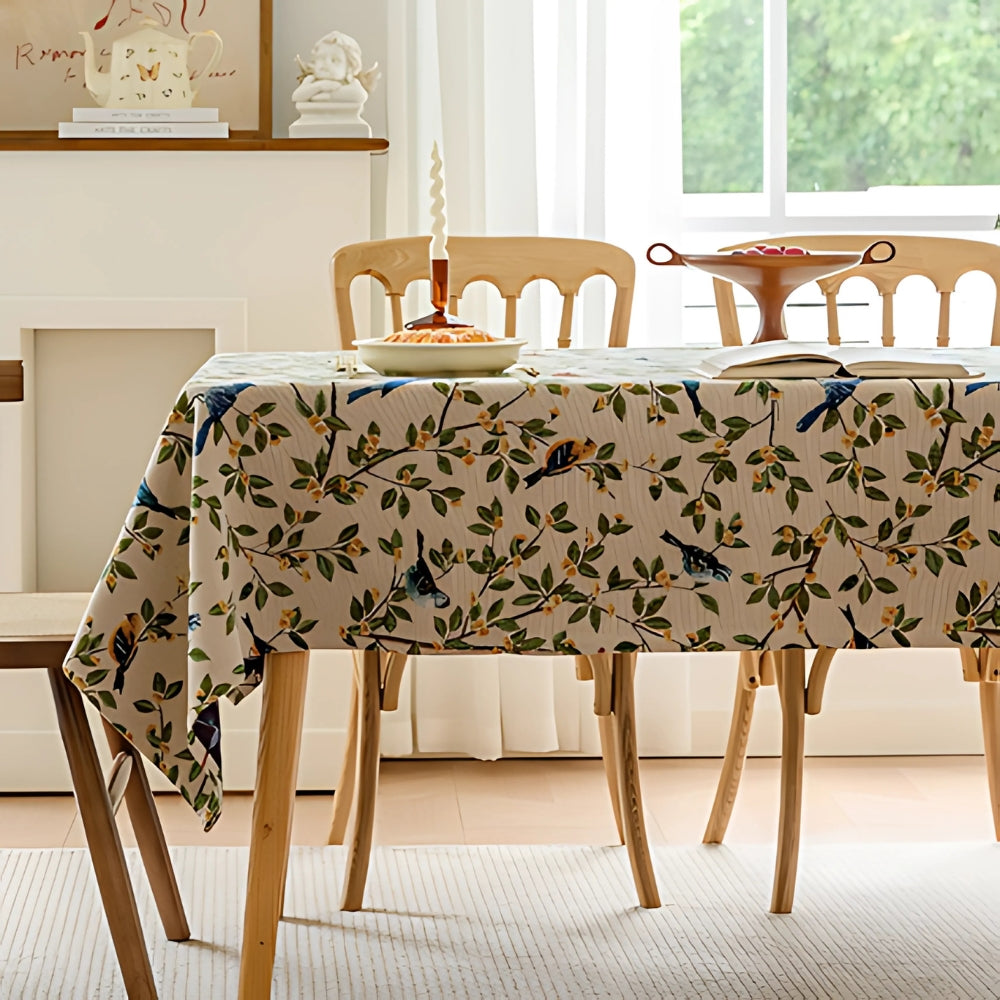 Lavish Heritage Floral & Bird Tablecloth