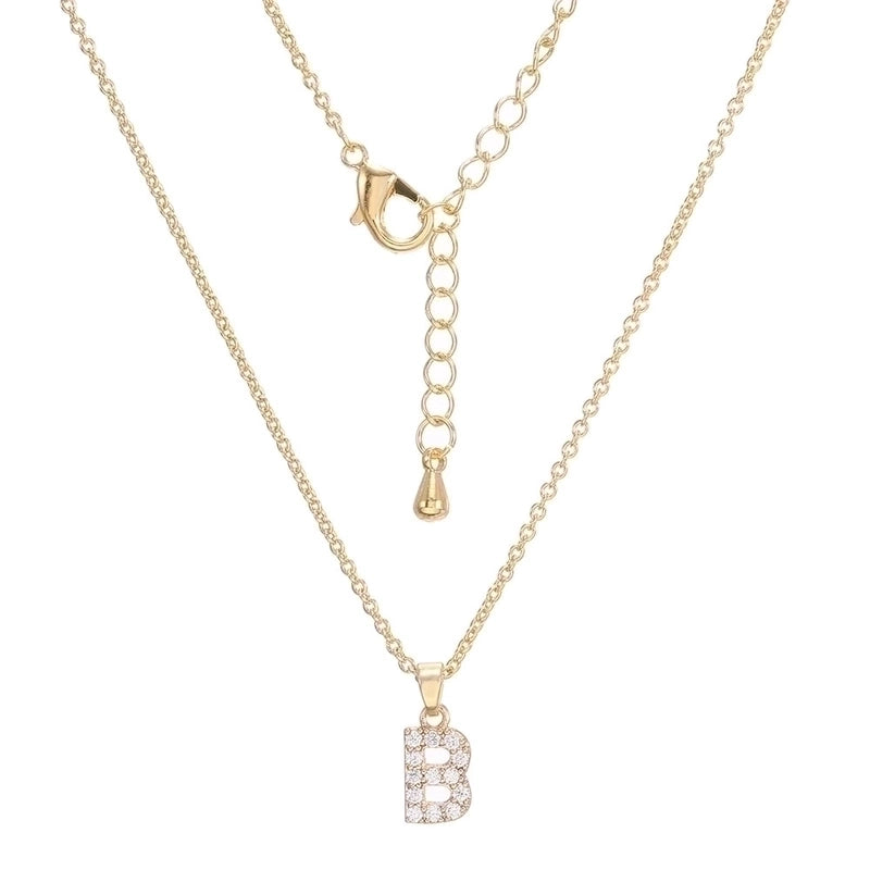 Brass Cable Chain Letter Necklace