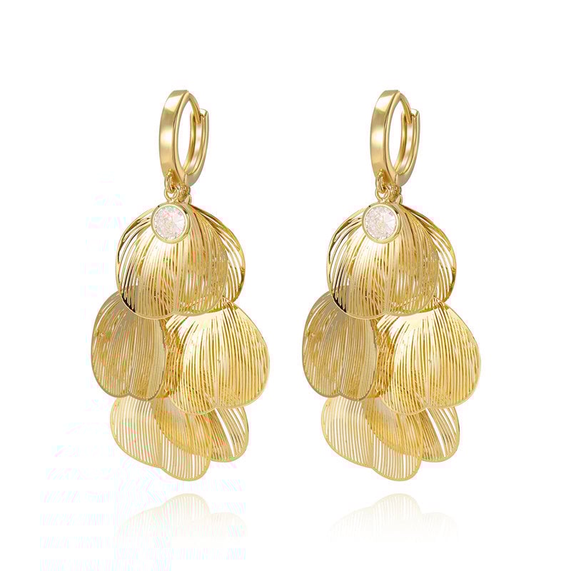 🍀Women’s Layered Leaf Hoop Dangle Earrings✨