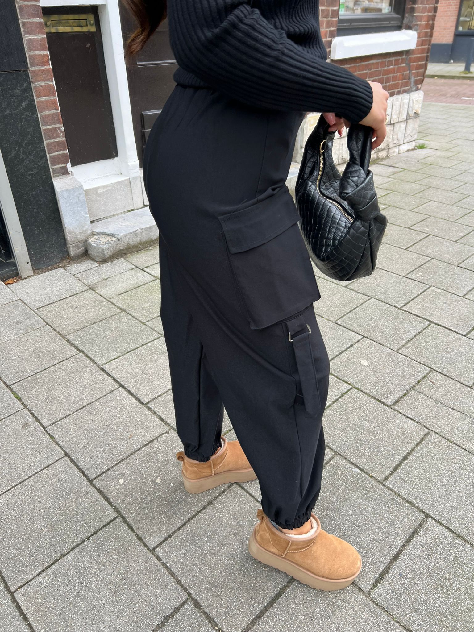 Jill cargo pants black