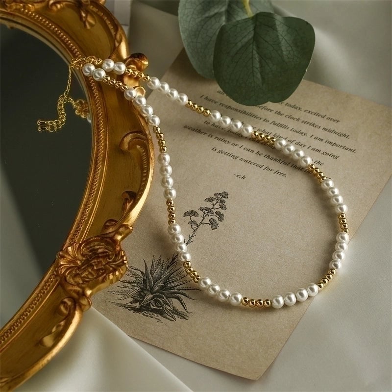 Round Copper Gold Plated Necklace In Bulk