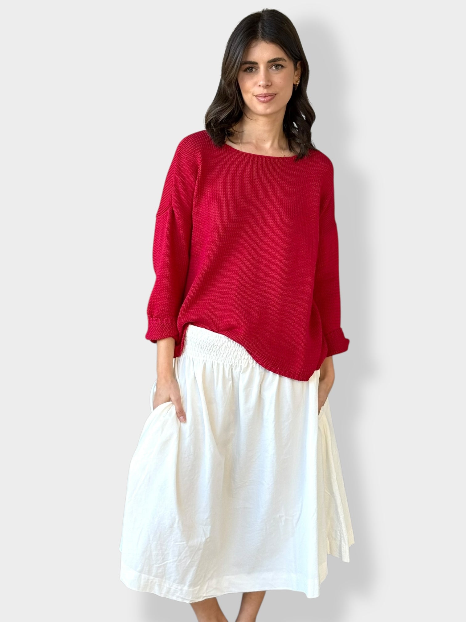 lola skirt - winter white cord