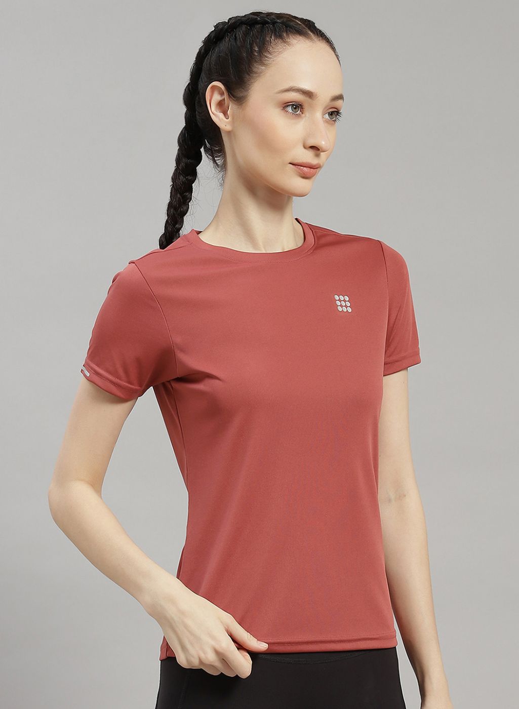 Women Orange Solid Top