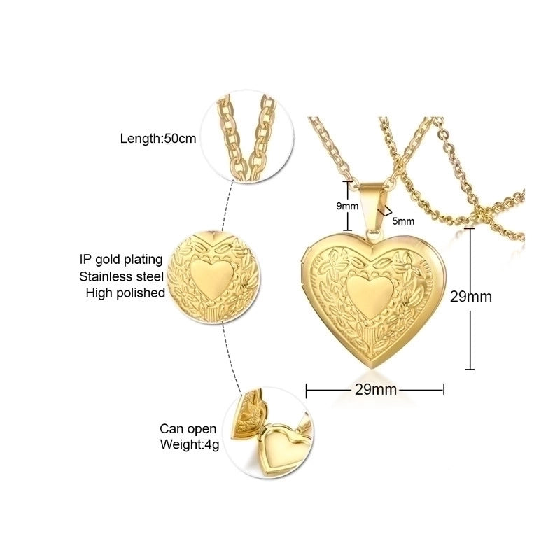 Fashion Letter Heart Shape 201 Stainless Steel 18K Gold Plated Plating Stainless Steel Necklaces
