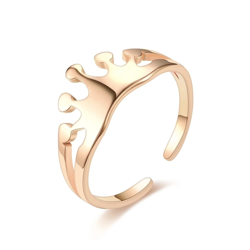 Heart Titanium Steel 18K Gold Plated Carving