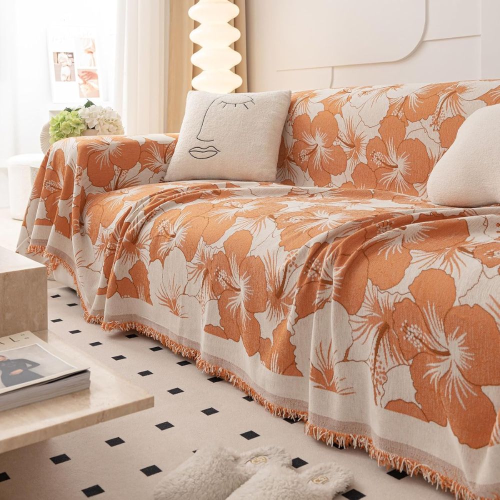 Hibiscus Garden Couch Cover