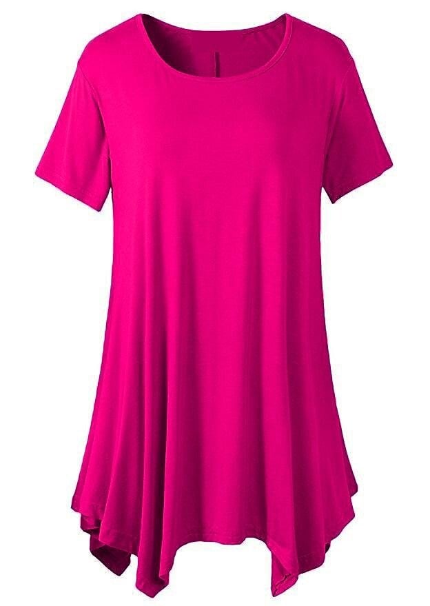 🔥Women's Summer Mid-length Short-sleeved T-shirt Loose Round Neck