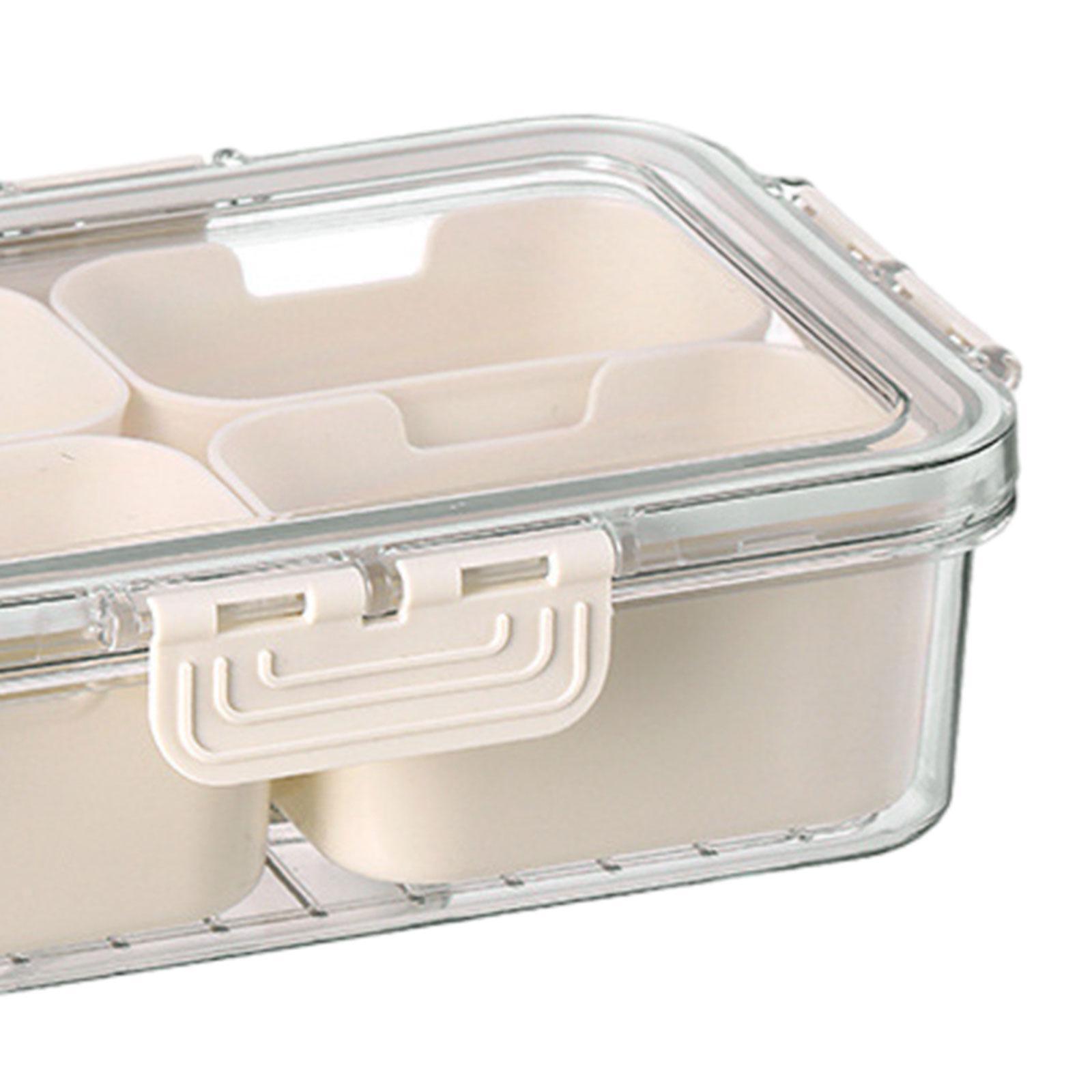 Small Snackle Container Lunch Box. Air-Tight Square Snack Container Snackle Box With Handle