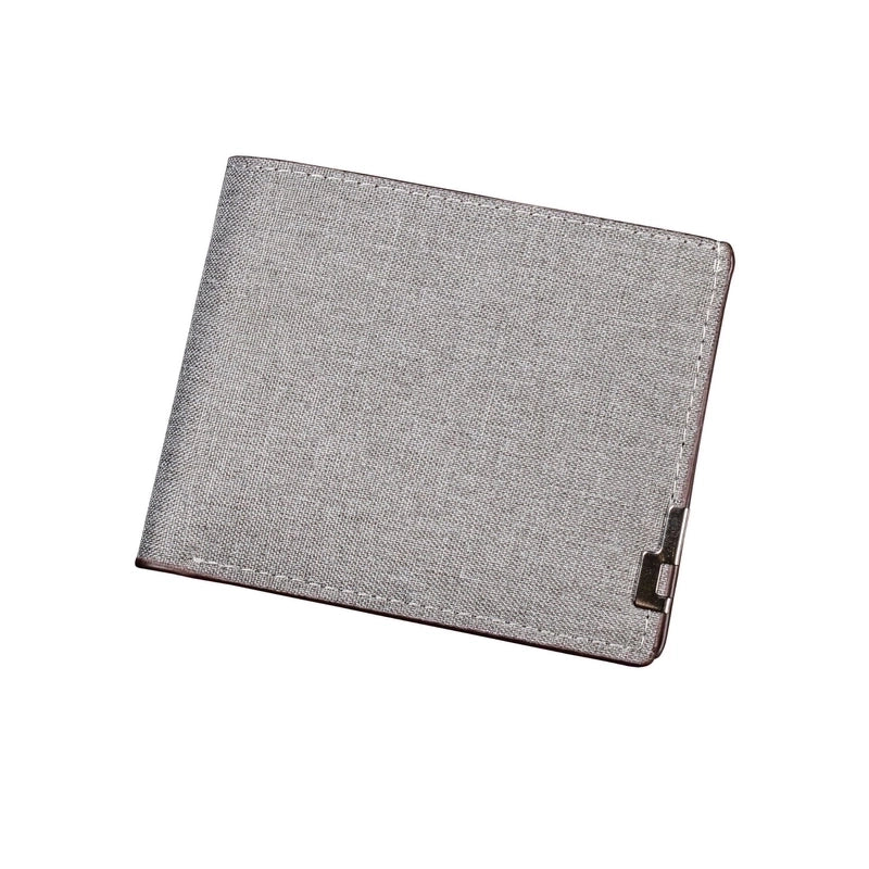 Men's All Seasons Denim Solid Color Classic Style Square Open Small Wallet