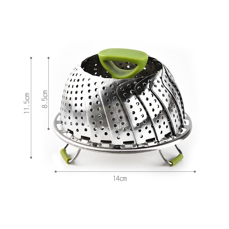 Flower-shaped Steel Folding Steamer