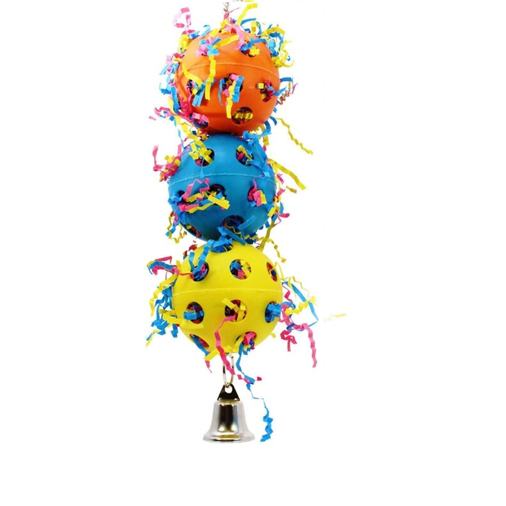 Bell Chewing Colorful Toys For Birds