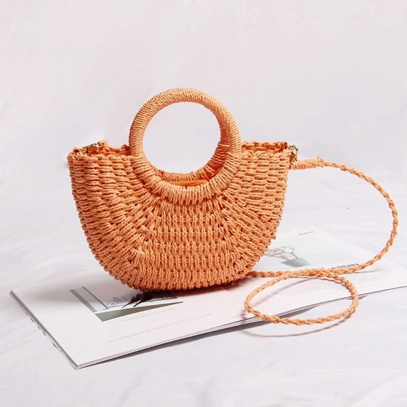 Women's Spring&summer Straw Beach Shoulder Bag Handbag Straw Bag