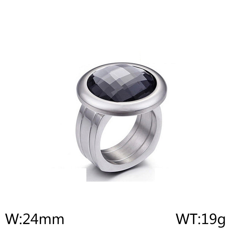 Titanium Steel 18K Gold Plated Fashion Plating Geometric No Inlaid
