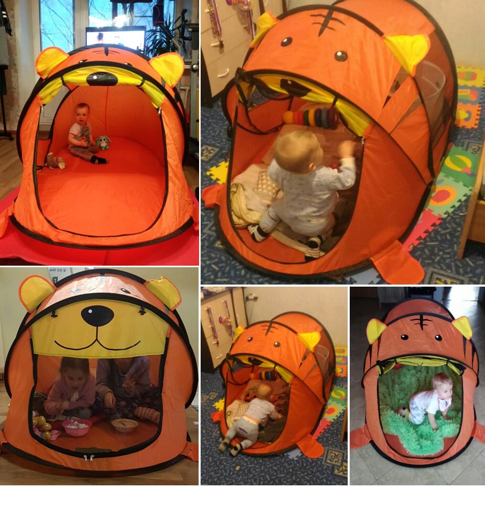Cute Cartoon Toy Children's Tent For Kids Indoor Play House & Outdoor Camping