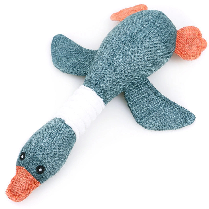 Cute Dog Teething Corduroy Sounding Plush Toy