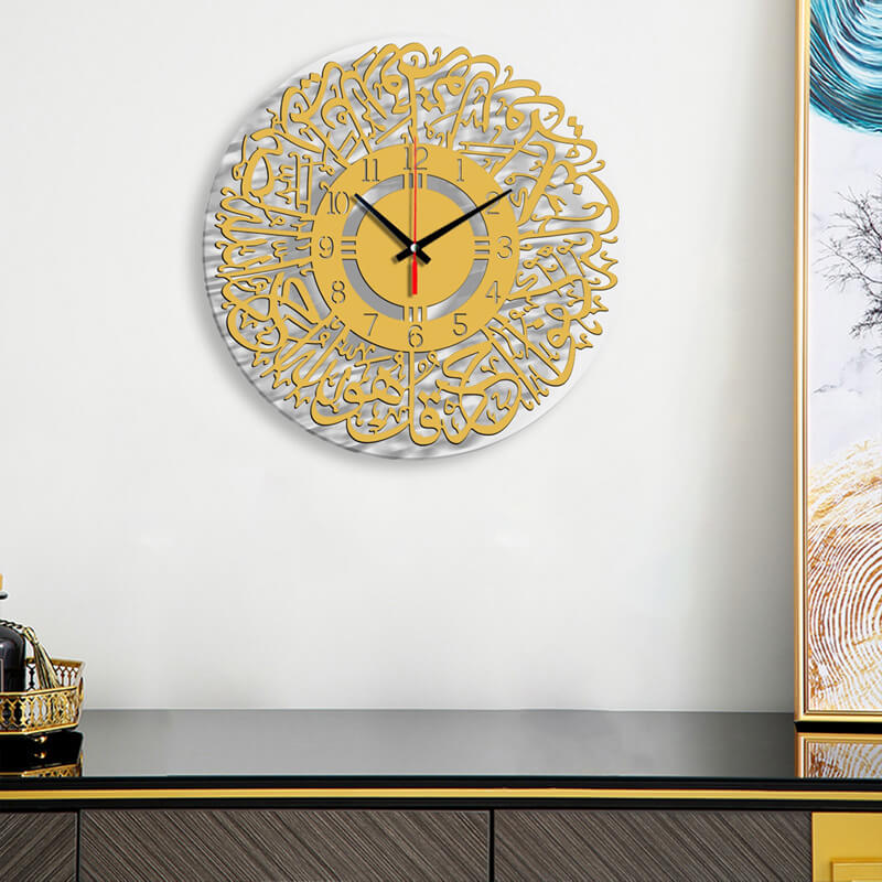 Acrylic mirror decorative clock