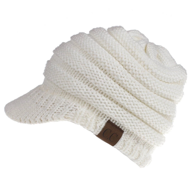 Autumn And Winter New Autumn And Winter Personalized Fashion Warm Knitted Ponytail Wool Hat Versatile Outdoor Cold-proof Warm Hat
