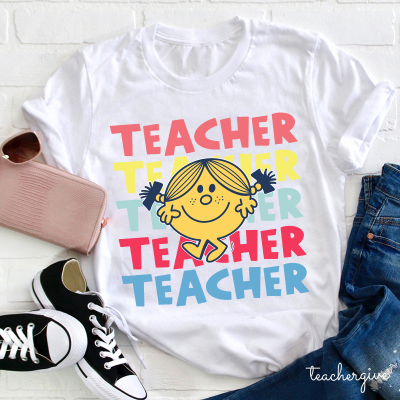 Teacher Letter Cute Little Girl T-Shirt